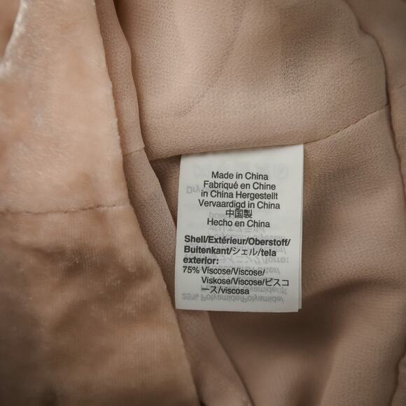 J. Crew Size 6 Pink Draped Velvet Faux Wrap V Neck Long Sleeve Tie Belt Top - Picture 5 of 7